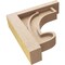 Ekena Millwork 3"W x 12"D x 12"H Thin Alma Rough Cedar Woodgrain TimberThane Corbel, Primed Tan CORUR03X12X12ALMRCPR - alternate 2